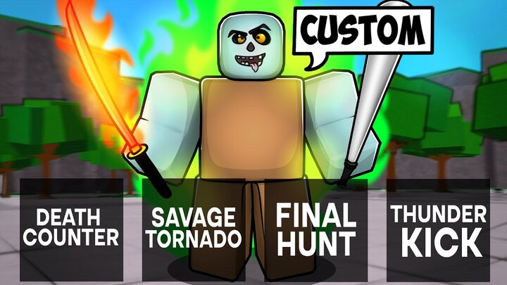 I USED CUSTOM MOVESETS IN A PUBLIC SERVER.. (The Strongest Battlegrounds)