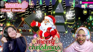 Reaksi Ani Nurhayani & Nafisa Fidela Suasana Natal Di Sakura School Simulator, KEREN BANGET!!!