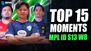 TOP 15 PLAYS MPL ID S13 WEEK 8 - EVOS MAKIN SEREM, BALOYSKIE HELCURT GG! RRQ FIX GA LOLOS PLAYOFF?