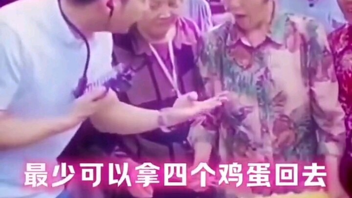 You’re putting that old lady to the test? That lady can totally handle it!