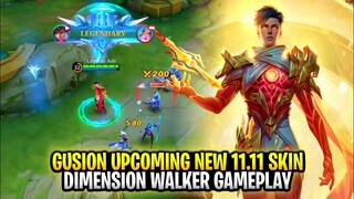 Gusion Upcoming New 11.11 Skin Dimension Walker Gameplay | Mobile Legends: Bang Bang