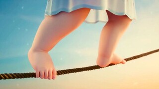 The girl was born on a rope and didn't jump off the rope until the day she died