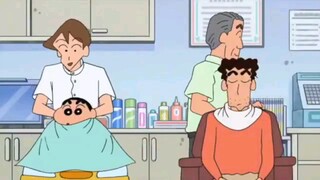 Crayon Shinchan - Rambut Lurus Papa (Sub Indo)