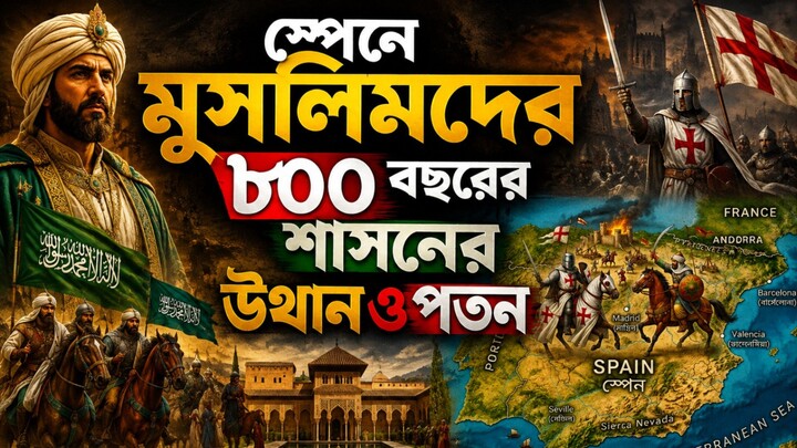 স্পেনে মুসলিমদের ৮০০ বছরের শাসনের উথান ও পতন ||
