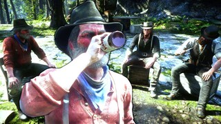 RDR2 Uncle & John Marston Beaver Hollow Camp Event - Red Dead Redemption 2