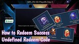 How to Redeem Success New Redeem Code in Mobile legends | Fix undefined Redeem Code
