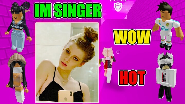 🍅TEXT to speech emoji Roblox 🍅 I'M SINGER 🍅 Roblox story #357