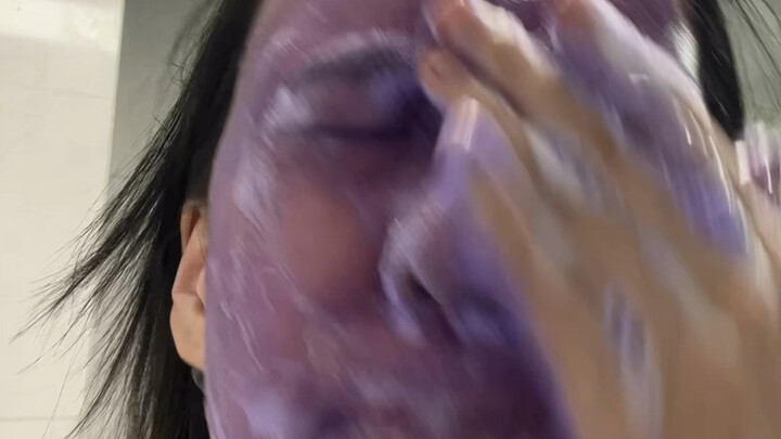 After applying gentian violet on my face... I...