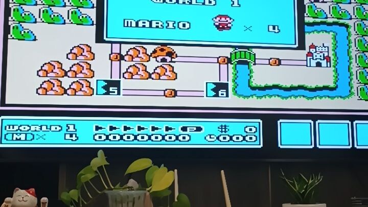 playing super Mario bros 3 in smart tv
