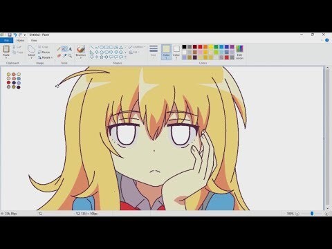 "PART 1" TUTORIAL GAMBAR KARAKTER ANIME DI PAINT PAKAI MOUSE - [Anime Fanart Indonesia]