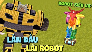 Lần đầu trải nghiệm Robot hiện đại trong Mini World và cái kết bất ngờ | Meowpeo