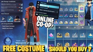 DID THEY JUST LEAK ONLINE COOP ? FREE JOB CHANGE COSTUME & BATTLE PASS WORTH ? - Solo Leveling Arise