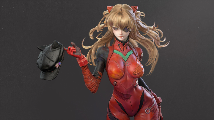 กวดวิชาตัวละครหญิงที่สวยงาม zbrush แกะสลักกวดวิชา Asuka