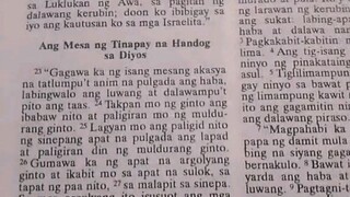 Pang Araw Araw na Talata.               Exodus 25:23-30