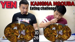 Chicken curry without gravy EATING CHALLENGE Manipuri || Yen kangna ngouba chaba hanba thuba tanaba