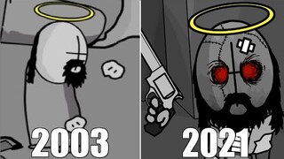 Evolution of Jebus (Madness Combat) in Games [2003-2021]