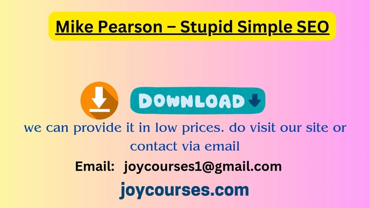 Mike Pearson – Stupid Simple SEO