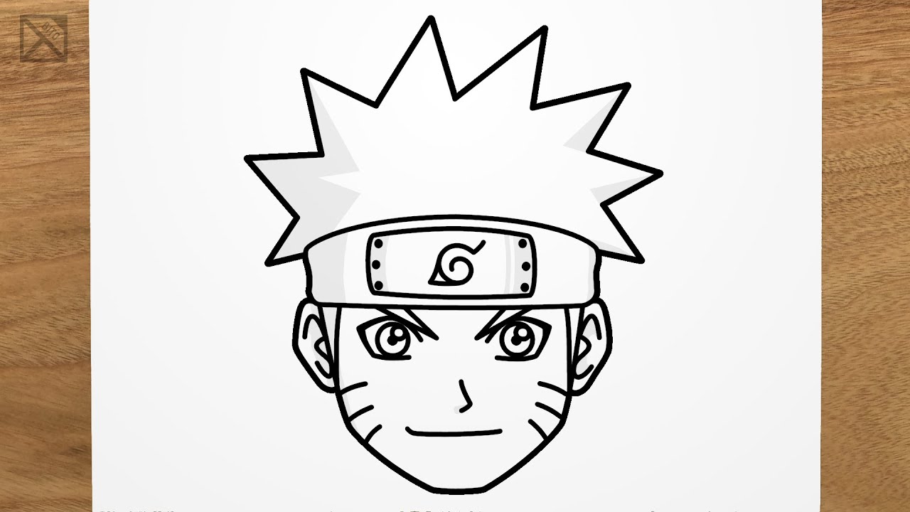 how to draw naruto, step by step, Naruto
