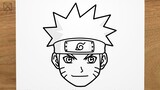 How to draw NARUTO UZUMAKI step by step, EASY