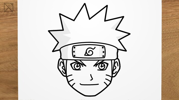 How to draw NARUTO UZUMAKI step by step, EASY