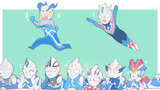 [X酱] Let’s appreciate those cool blue warriors in Ultraman’s history!