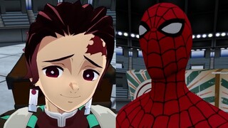 Demon slayer vs super heroes