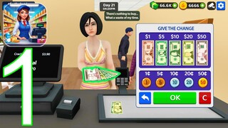 Supermarket 3D: Retail Empire - Gameplay Walkthrough Part 1 - New Store (iOS, Android GamePlay)
