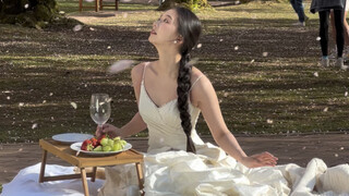 在大学的最后一场樱花雨