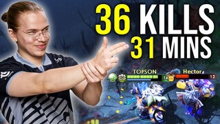 This is WHY Topson is a GOD in EU Server - 36 KILLS in 31 Minutes Game!