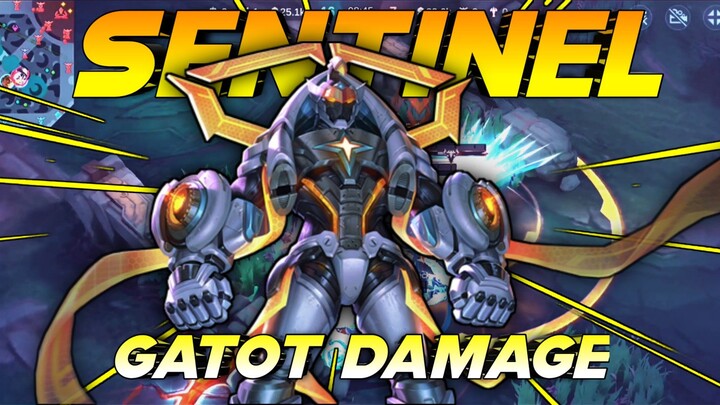 KEKUATAN GATOT DAMAGE BIKIN MUSUH AUTO ONE HIT ! - MLBB