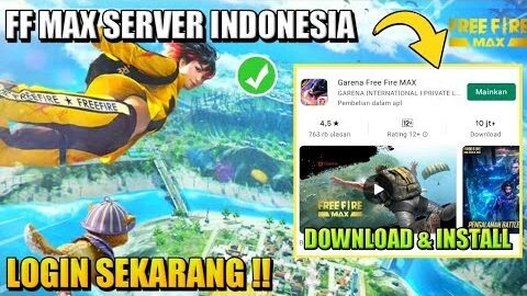 CARA DOWNLOAD DAN LOGIN FREE FIRE MAX SERVER INDONESIA LANGSUNG DARI PLAYSTORE