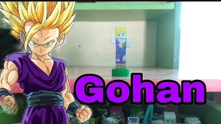 #11 Hướng dẫn làm mô hình son gohan dragon ball bằng giấy || Minecraft || LĐV
