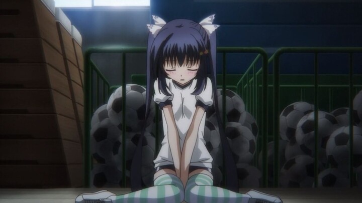 Incontinent girl in anime