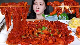 [Mukbang TV] - Bạch tuộc xào cay, Cơm chiên phô mai, cơm nắm | ASRM