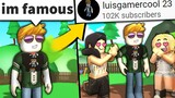 We made a Roblox noob FAMOUS... (he became a jerk)
