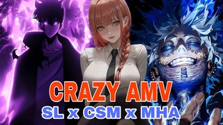 CRAZY AMV SOLO LEVELING X CHAINSAWMAN X MY HERO ACADEMIA