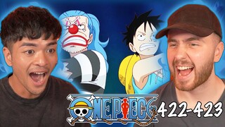 LUFFY TEAMS UP WITH THE GOAT!! - One Piece Episode 422 & 423 REACTION + REVIEW!