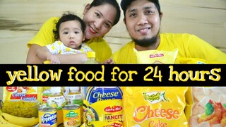 Vlog#4: We Only Ate Yellow Food for 24 Hours Challenge