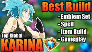 Karina Best Build 2021 | Top 1 Global Karina Build | Karina - Mobile Legends