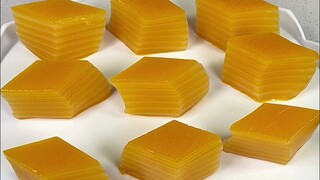 南瓜不要总是煮着吃啦，把它做出千层糕，好看又好吃，QQ弹弹，大人小孩都爱吃。