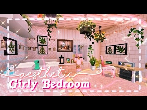 🦋 Aesthetic Girly Bedroom 🌸✨//Chill Speed Build// Minecraft PE | The girl miner y