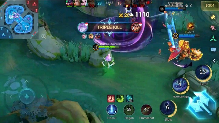 Detik-detik maniac Novaria/ hero dianggap b3ban tapi menggendong tim.