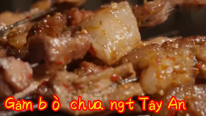 BarbekyuXi'an China: Tendon Daging Sapi Manis Asam