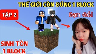 THỬ THÁCH SINH TỒN VHBoy cùng Trinh ở Trên 1 Block #2 và Tiêu Diệt Rồng En Đơ Trong Minecraft ?