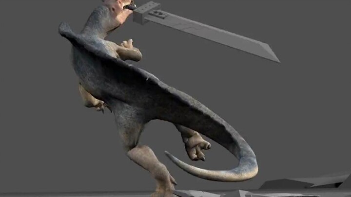 Bạn đã bao giờ nhìn thấy một con khủng long cầm dao rựa chưa? ? Anh ta cũng có thể sử dụng chiếc rìu