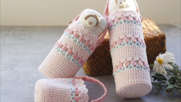 [Missu Handmade Custom] Tulip Crochet Cup Cozy Tutorial – Beginner-Friendly Video