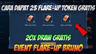 CARA DAPATKAN 23 TOKEN FLARE-UP GRATIS DI EVENT BRUNO FIREBOLT MOBILE LEGENDS BANG BANG