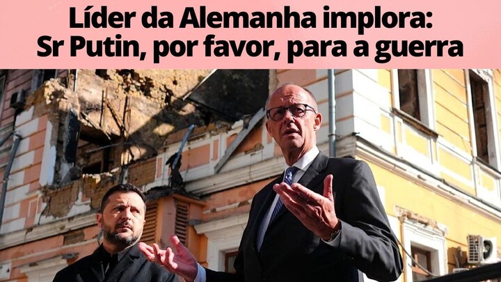 Chanceler alemão implora a Putin... Sr Putin, por favor, para a guerra