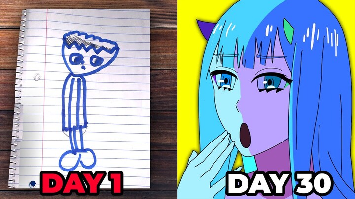 I Spent 30 Days Improving My Art (I suck btw)