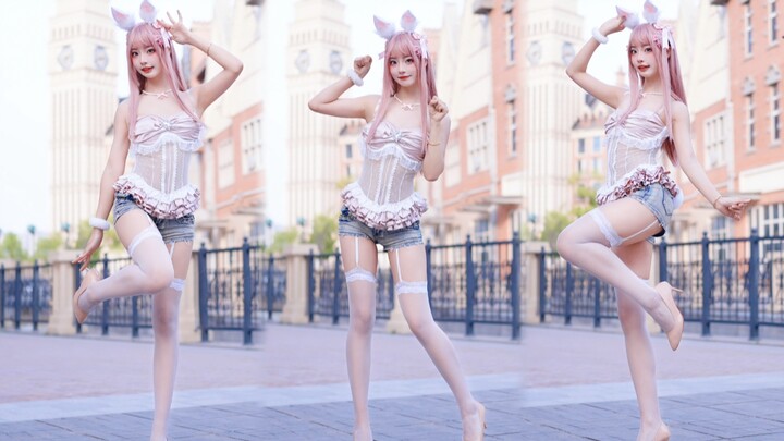 【Muzi】กระต่ายสีชมพู 🐰 ส่ายหาง! โบ พีป โบ พีป!
